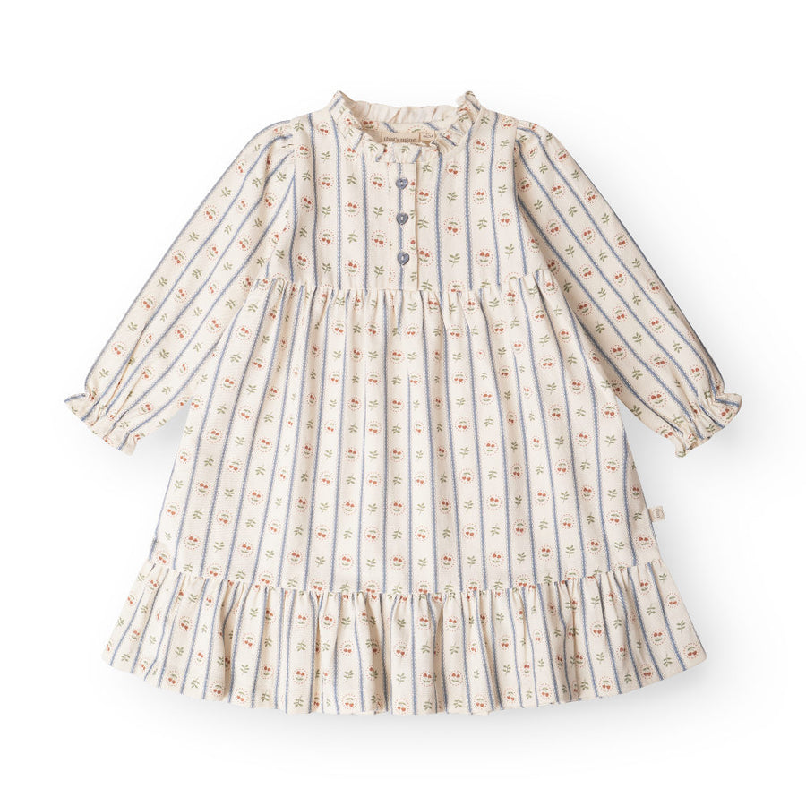 That's Mine Flicka dress - Love berry - 100% Organic cotton