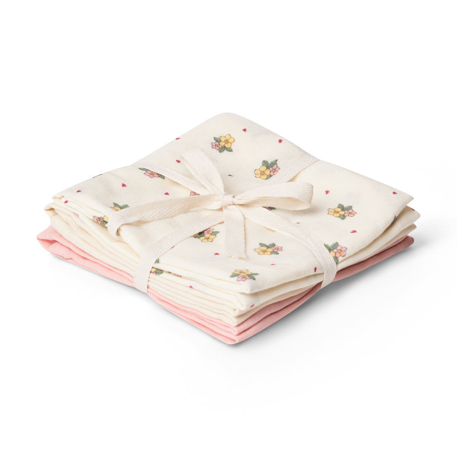 That's Mine Bora stofbleer 3-pak - Sweetheart Petals - 100% Organic cotton Buy Amning & pusletid||Pusle||Stofbleer||personale here.