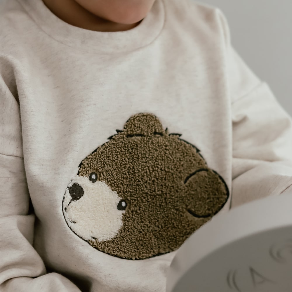 Finley Sweatshirt in Übergröße – Bärenkopf