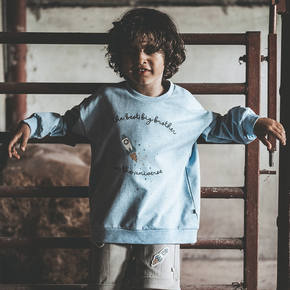 Finley Big Brother Sweatshirt – Hellblau meliert