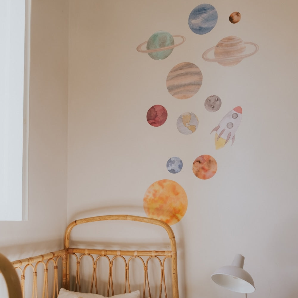 That's Mine Wallsticker solsystemet - Multi - 100% Textile foil Buy Bolig & udstyr||Børneværelset||Wallstickers||Alle||LIVESHOPPING D.2/5||personale||Influencer choice||Gaver over 500 kr.||3 for 2||alt minus sløjfe||NOOS||Wallstickers - rummet||mette-sale here.