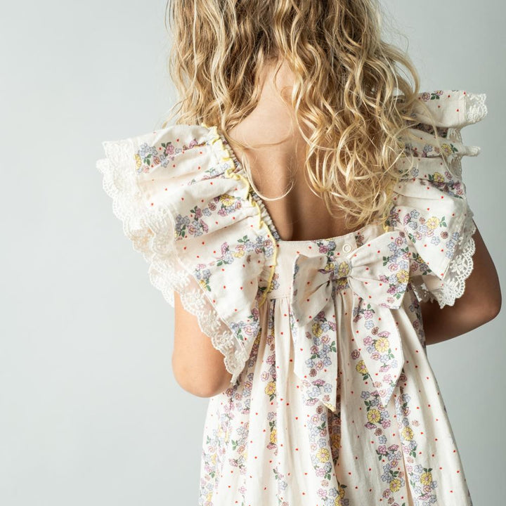 That's Mine Celina kjole - Shell fleur - 85% Cotton / 15% Linen Buy Kjoler||Kjoler & nederdele||personale here.