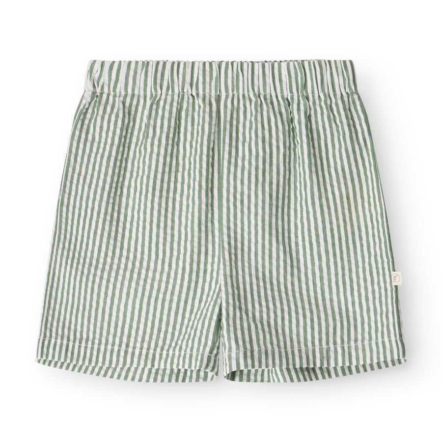 That's Mine Isa shorts - Green stripe - 100% Organic cotton Buy Shorts||Bukser & shorts||personale here.