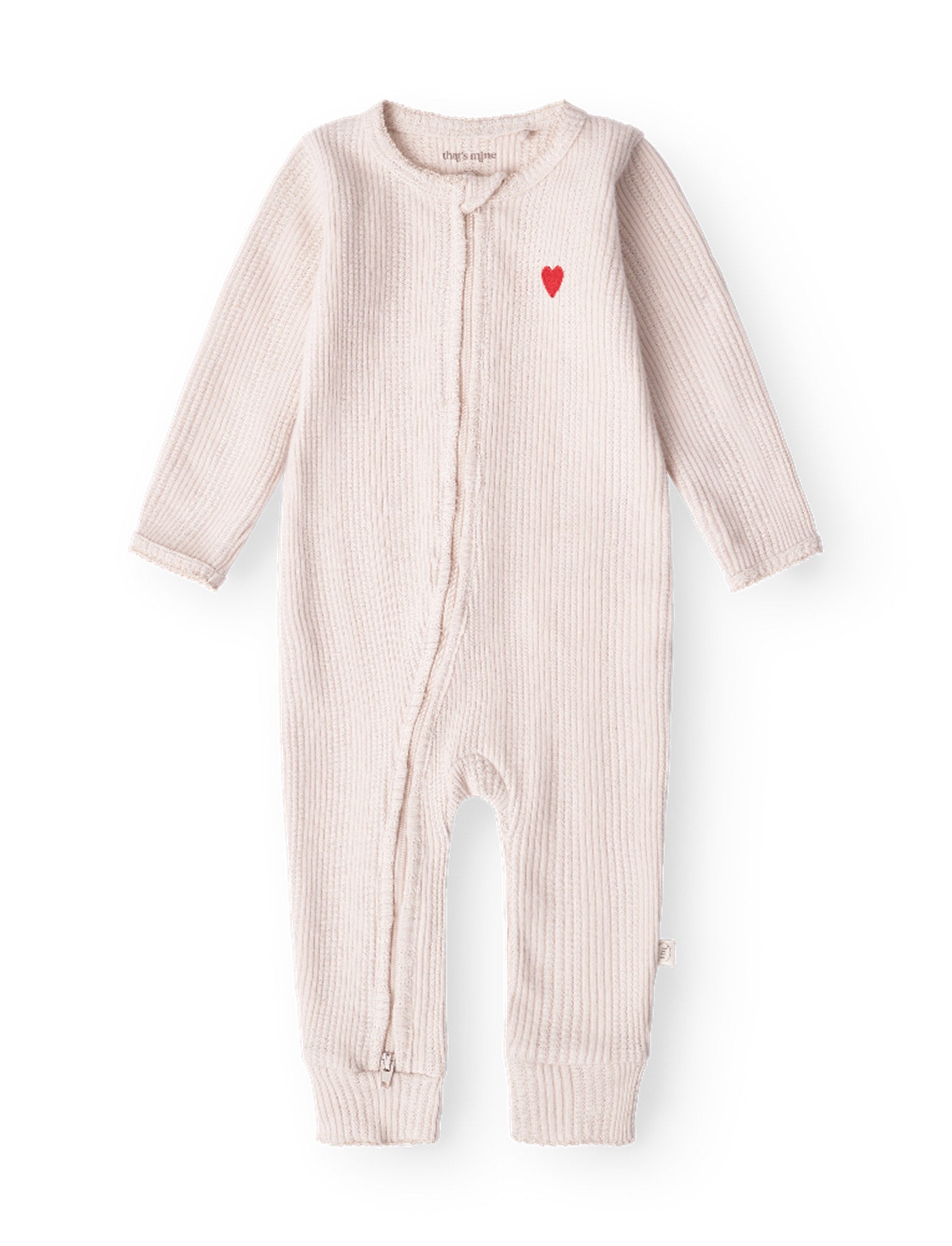 That's Mine Stefania onesie - Perfectly pale - 100% Bomuld(Økologisk) Buy Tøj||Overdele||Onesies||Nattøj||Alle||Favoritter||personale||Baby essentials||Efterår & vinter 2025||alt minus sløjfe||NOOS||AW25 NOOS||mette-sale||Jersey||Jersey||Valentines||Orderly Emails - Recommended Products||All here.