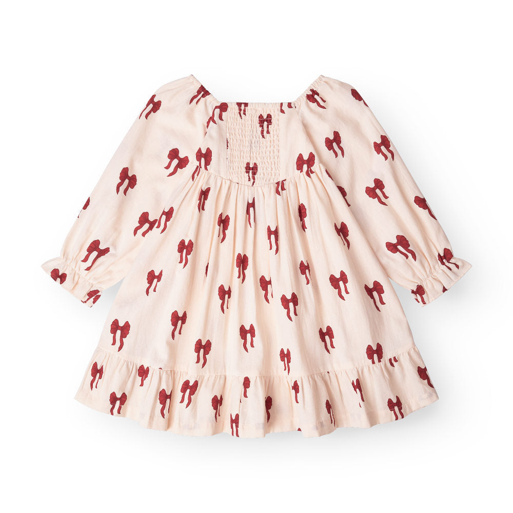 That's Mine Sarah dress - Rouge boucle - 100% Organic cotton Buy Tøj||Kjoler||Kjoler & nederdele||Alle||personale||alt minus sløjfe||mette-sale||Winter 2025 here.