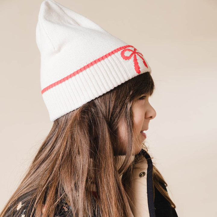 That's Mine Leonora beanie - Almond peach - 100% Organic cotton Buy Accessories||Nyheder||personale||Efterår & vinter 2025||drop 1 aw25 here.