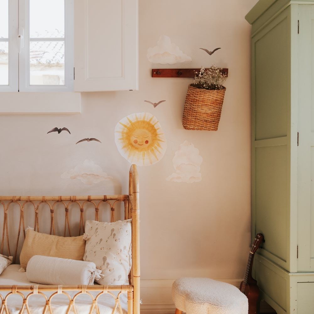 That's Mine Wallsticker sol - Yellow - 100% Textile foil Buy Bolig & udstyr||Børneværelset||Wallstickers||Alle||personale||Influencer choice||alt minus sløjfe||NOOS||Wallstickers - himlen||mette-sale here.