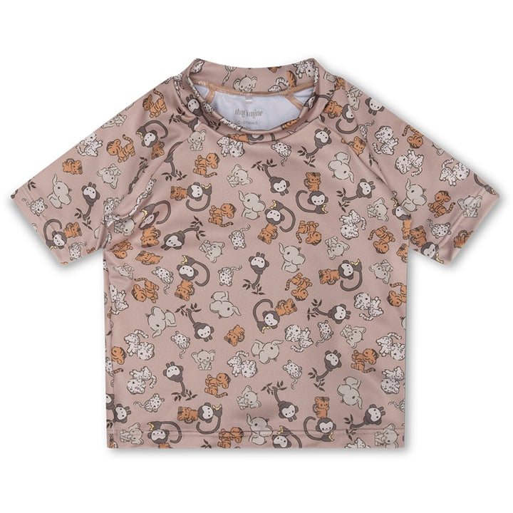 That's Mine Sami swim t-shirt - Jungle friends - 85% Recycle polyester / 15% Elastane Buy Tøj||Badetøj||personale here.